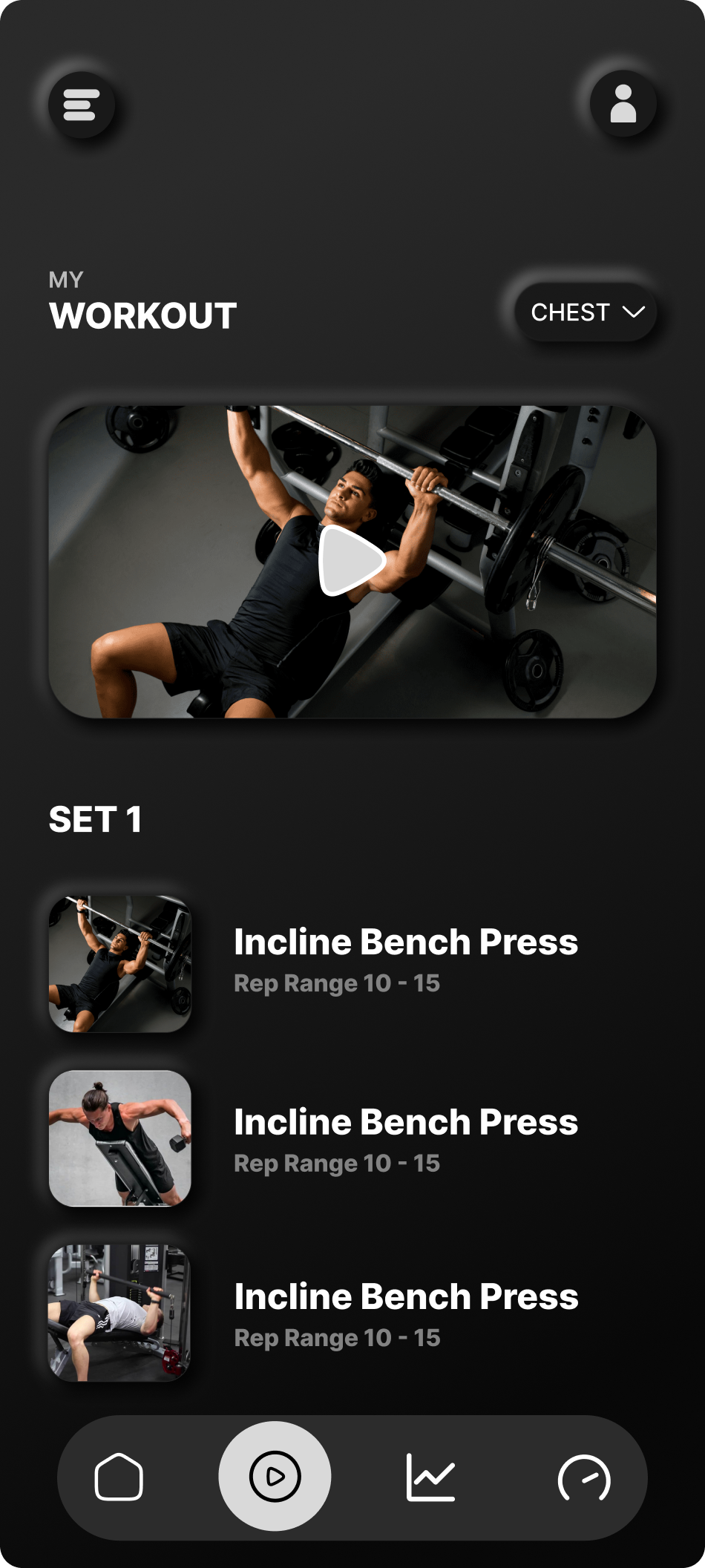 Workout Tracking Screen